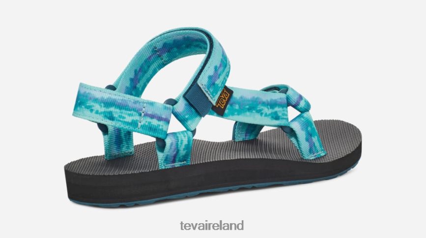 Teva 4886PX130 Women's Original Universal Tie-Dye Sorbet Blue Coral